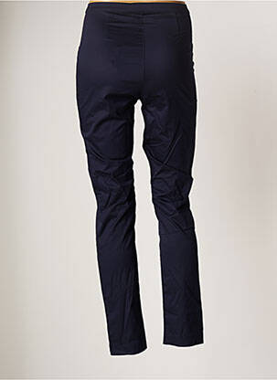 Pantalon slim țesătură poplin mărime normală albastru FILIPINE LAHOYA femeie
