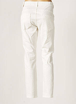 Pantalon slim talie joasă talie joasă alb BROADWAY femeie