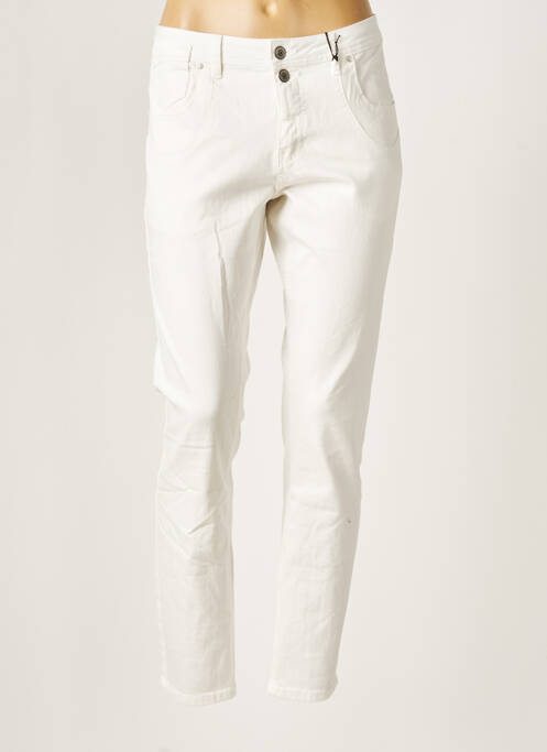 Pantalon slim alb BROADWAY femeie