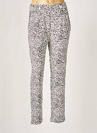 Pantalon drept țesătură crep negru DEELUXE femme