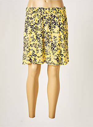 Fustă scurtă galben ICHI femeie