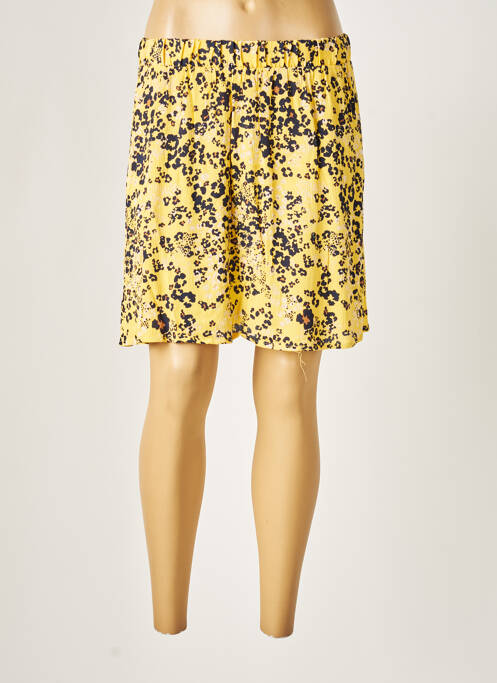 Fustă scurtă galben ICHI femeie