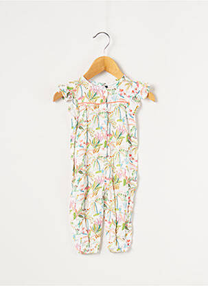 Salopetă-pantalon verde 3 POMMES fată