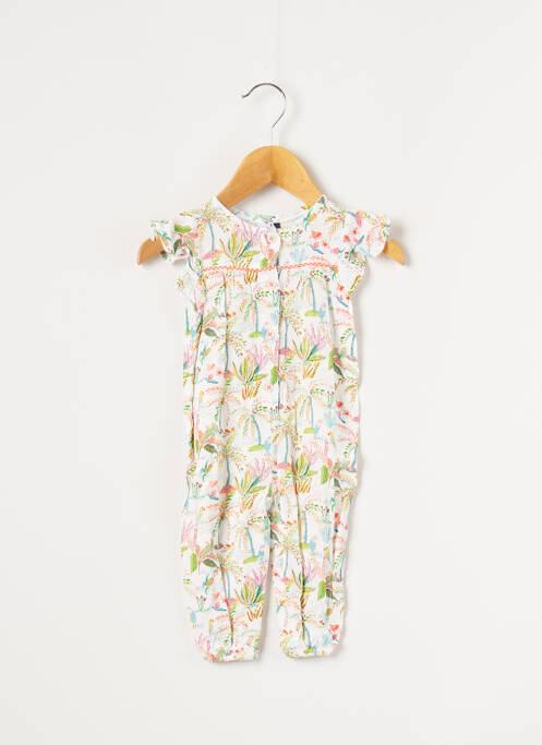 Salopetă-pantalon verde 3 POMMES fată