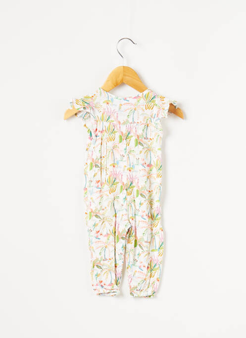 Salopetă-pantalon verde 3 POMMES fată