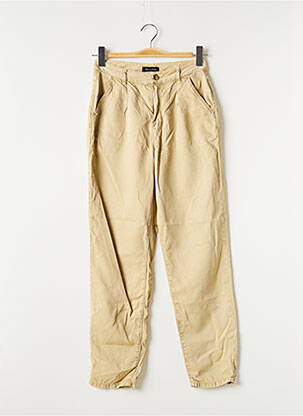 Pantalon drept talie cu cleme talie înaltă verde MASSIMO DUTTI femeie