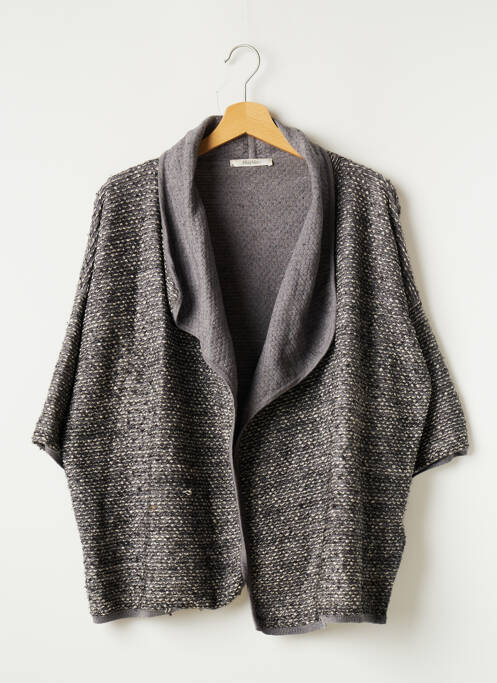 Vestă cu mâneci scurte gri MAXMARA femeie