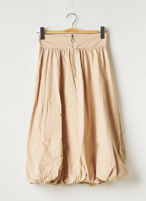 Fustă midi bej ZARA femeie