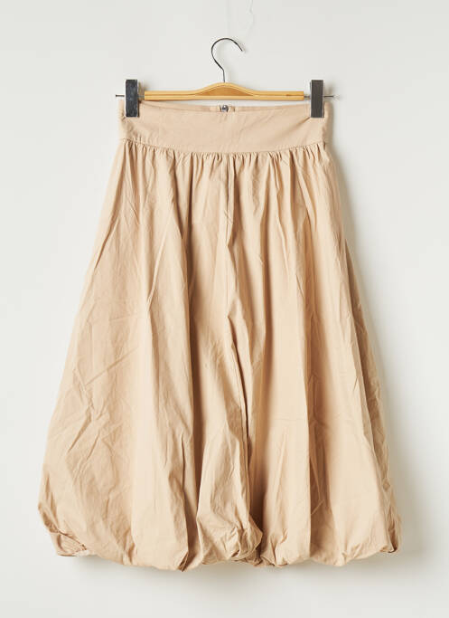 Fustă midi bej ZARA femeie