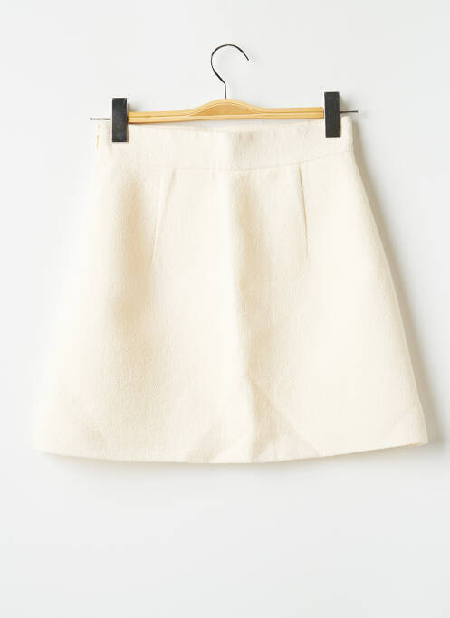 Fustă scurtă bej MIU MIU femeie