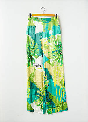 Pantalon larg verde GUESS femeie