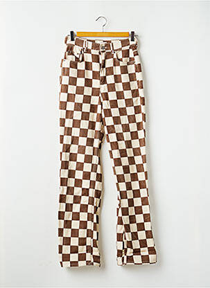 Blugi cu croială largă maro PACIFIC REPUBLIC femeie