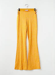 Pantalon evazat elasticitate talie înaltă galben BERSHKA femme