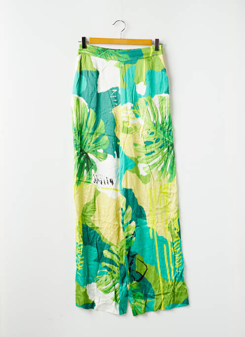 Pantalon larg verde GUESS femeie