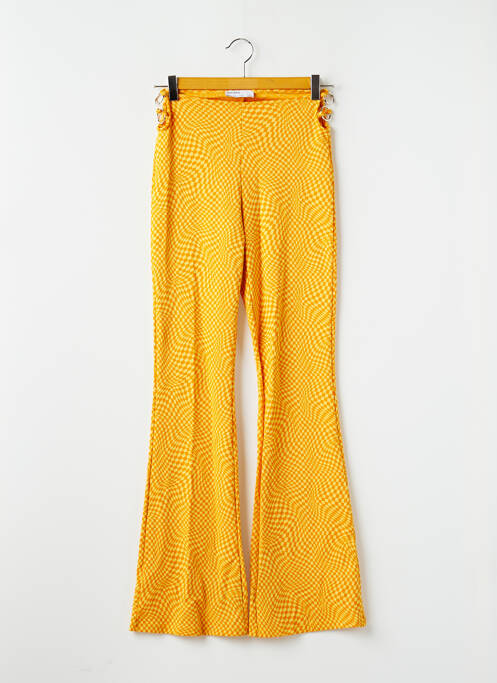 Pantalon evazat galben BERSHKA femeie