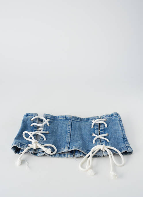 Top albastru BERSHKA femeie