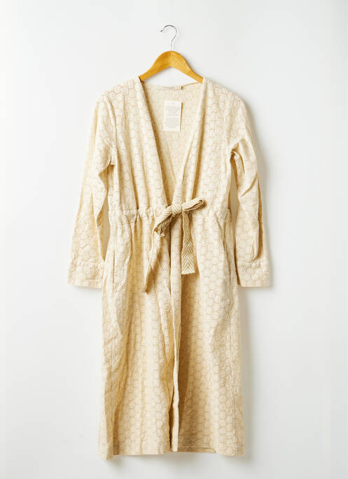 Palton lung bej LA FEE MARABOUTEE femeie