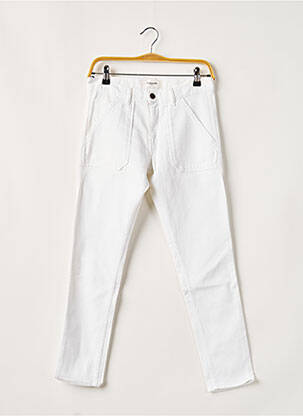 Pantalon slim alb ACQUAVERDE femeie