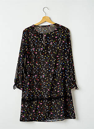 Rochie scurtă croială fluidă mâneci 3/4 negru MADO ET LES AUTRES femeie