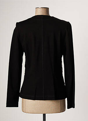 Jachete casual guler rotund negru LAUREN VIDAL femeie