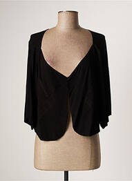 Vestă cu mâneci lungi mâneci 3/4 negru LAUREN VIDAL femme