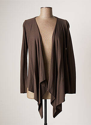 Vestă cu mâneci lungi maro LAUREN VIDAL femeie