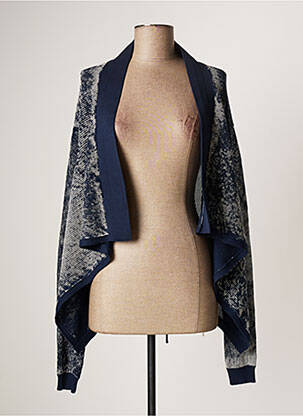 Vestă cu mâneci lungi albastru LAUREN VIDAL femeie