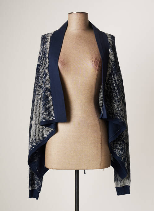 Vestă cu mâneci lungi albastru LAUREN VIDAL femeie