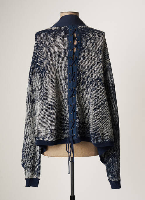 Vestă cu mâneci lungi albastru LAUREN VIDAL femeie