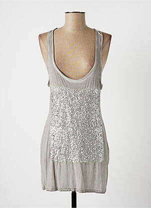 Tunică fără mâneci gri LAUREN VIDAL femeie