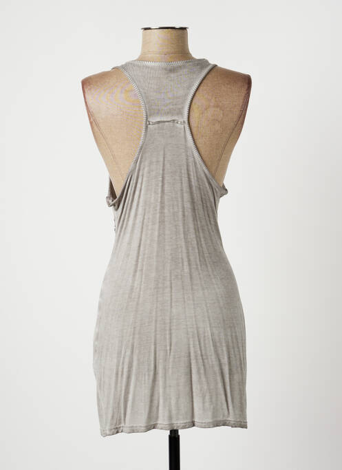 Tunică fără mâneci gri LAUREN VIDAL femeie