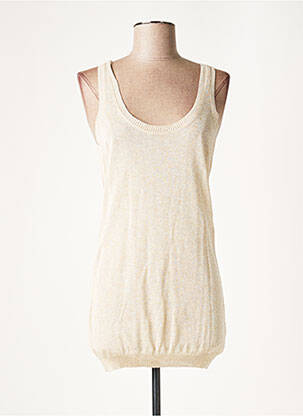 Pulover tunică bej LAUREN VIDAL femeie