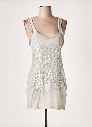 Tunică fără mâneci gri LAUREN VIDAL femeie