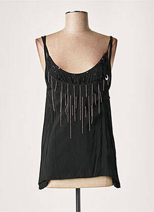 Top negru LAUREN VIDAL femeie