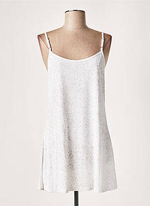 Tunică mâneci lungi bej LAUREN VIDAL femeie