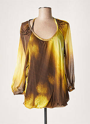 Bluză maro LAUREN VIDAL femeie