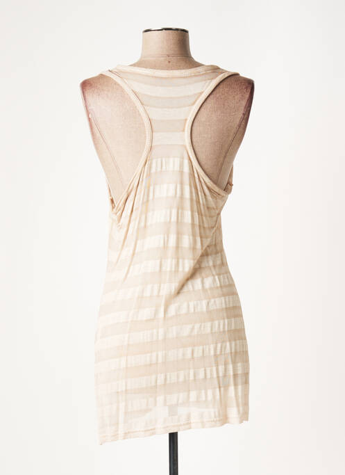 Tunică mâneci scurte bej LAUREN VIDAL femeie