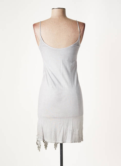 Rochie scurtă gri LAUREN VIDAL femeie