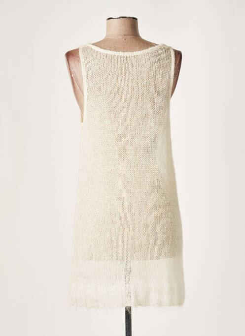 Pulover tunică bej LAUREN VIDAL femeie