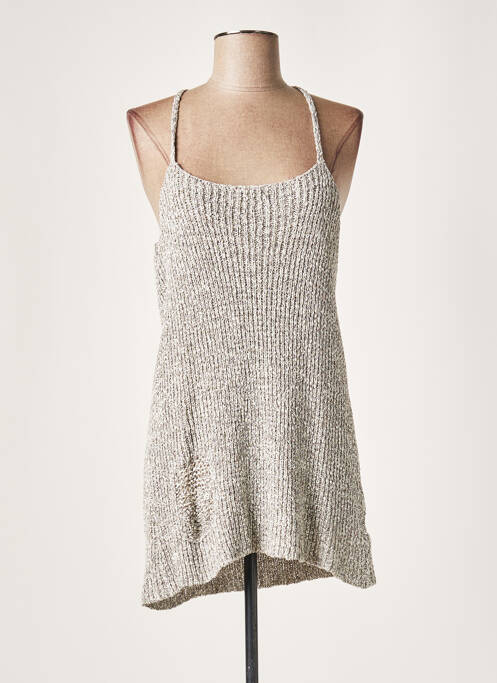 Tunică mâneci lungi gri LAUREN VIDAL femeie