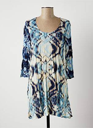 Rochie scurtă albastru LAUREN VIDAL femeie