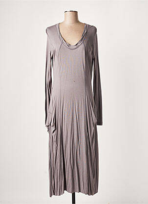 Rochie midi gri LAUREN VIDAL femeie