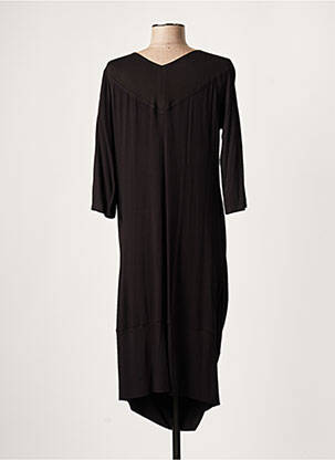 Rochie midi mâneci 3/4 mâneci 3/4 negru LAUREN VIDAL femeie