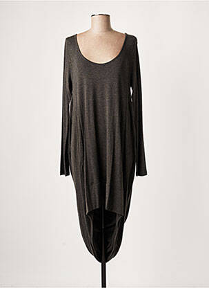 Rochie scurtă gri LAUREN VIDAL femeie