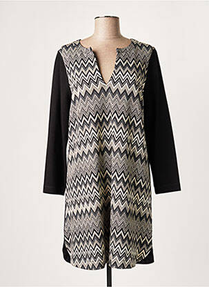 Rochie scurtă gri LAUREN VIDAL femeie