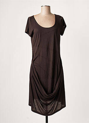 Rochie scurtă maro LAUREN VIDAL femeie