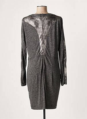 Rochie midi mâneci lungi mâneci lungi gri LAUREN VIDAL femeie