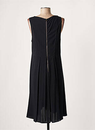Rochie midi croială fluidă fără mâneci negru LAUREN VIDAL femeie