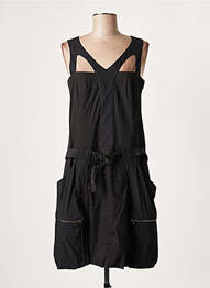 Rochie midi fără mâneci fără mâneci negru LAUREN VIDAL femme