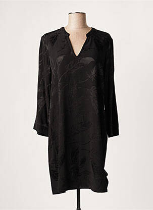 Rochie scurtă mâneci 3/4 mâneci 3/4 negru LAUREN VIDAL femeie